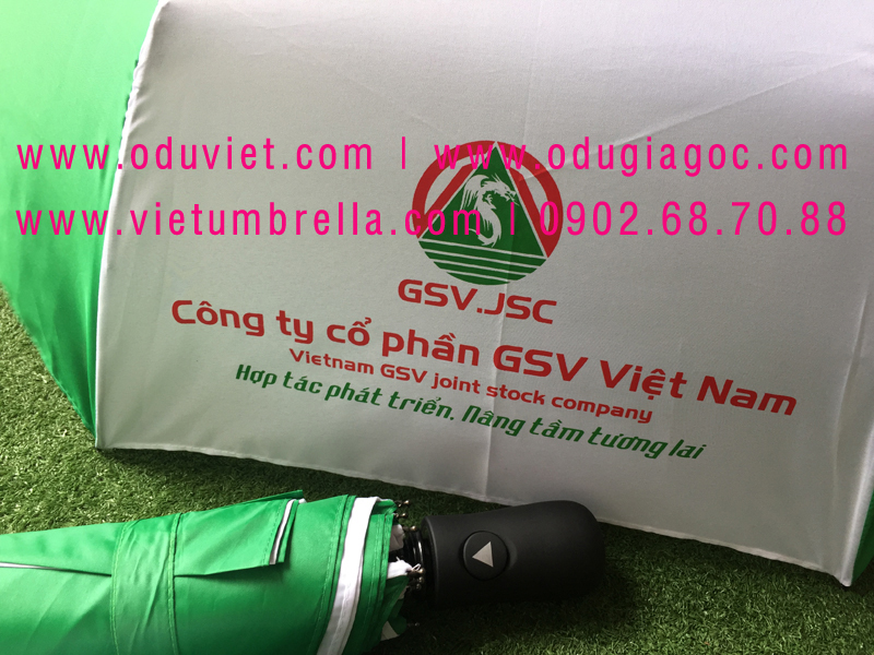 xưởng sản xuất ô dù cầm tay in logo quảng cáo